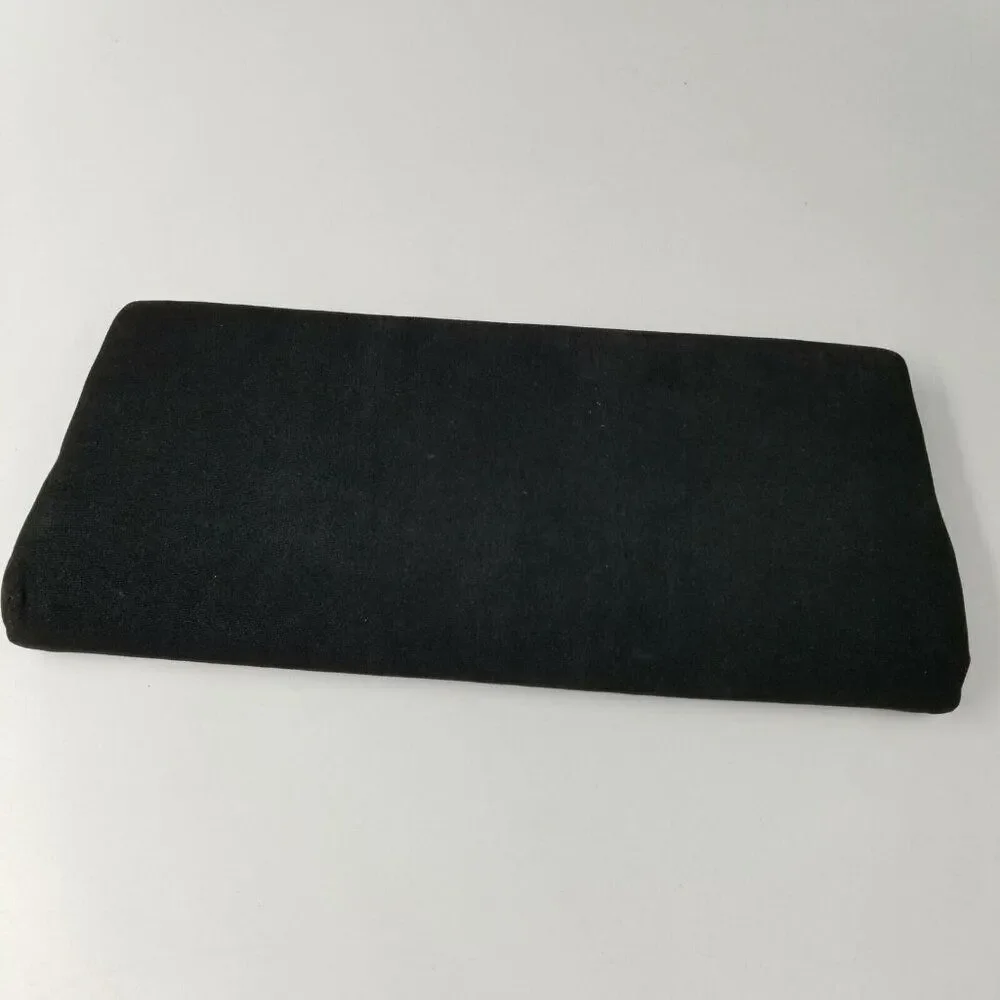 Vintage 80s Womens Pocketbook Black Clutch Black Coin Purse Set Formal